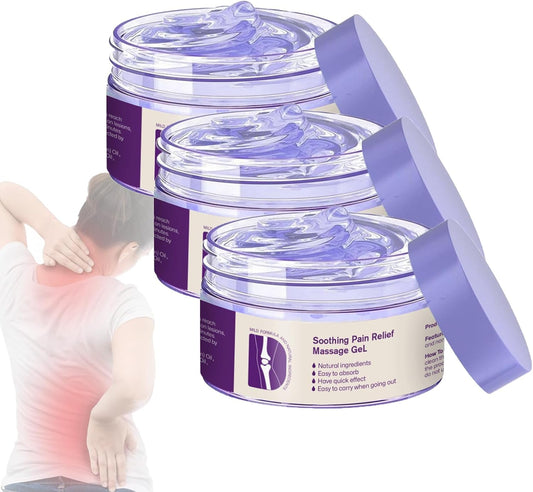 Soothing Pain Relief Massage Gel,Kreian 2 Joint Pain Relief Purple Relieving Gel Turmeric Extract,Professional Cream Massage for Knees